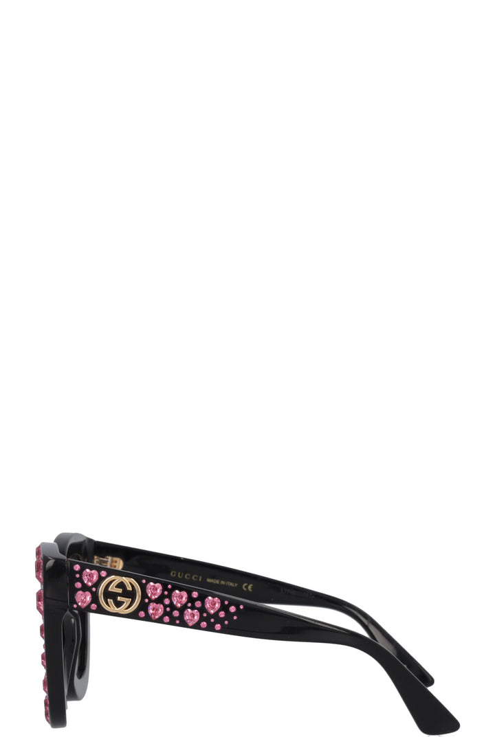 GUCCI Heart GG0116S Sunglasses Black