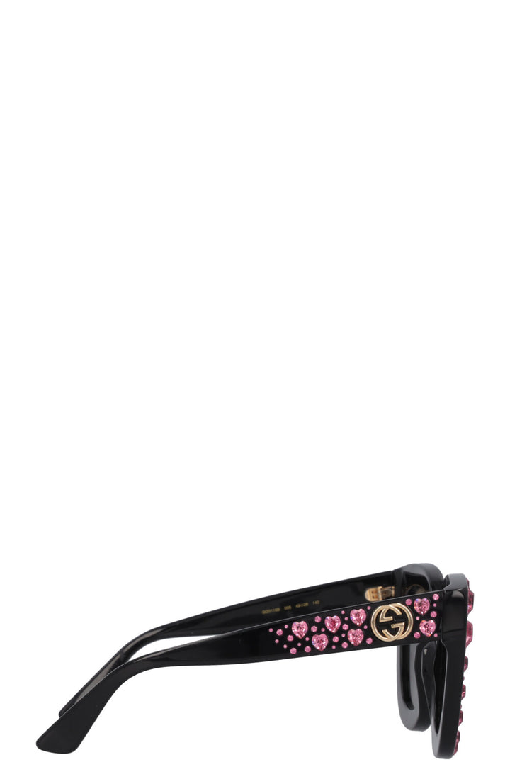 GUCCI Heart GG0116S Sunglasses Black