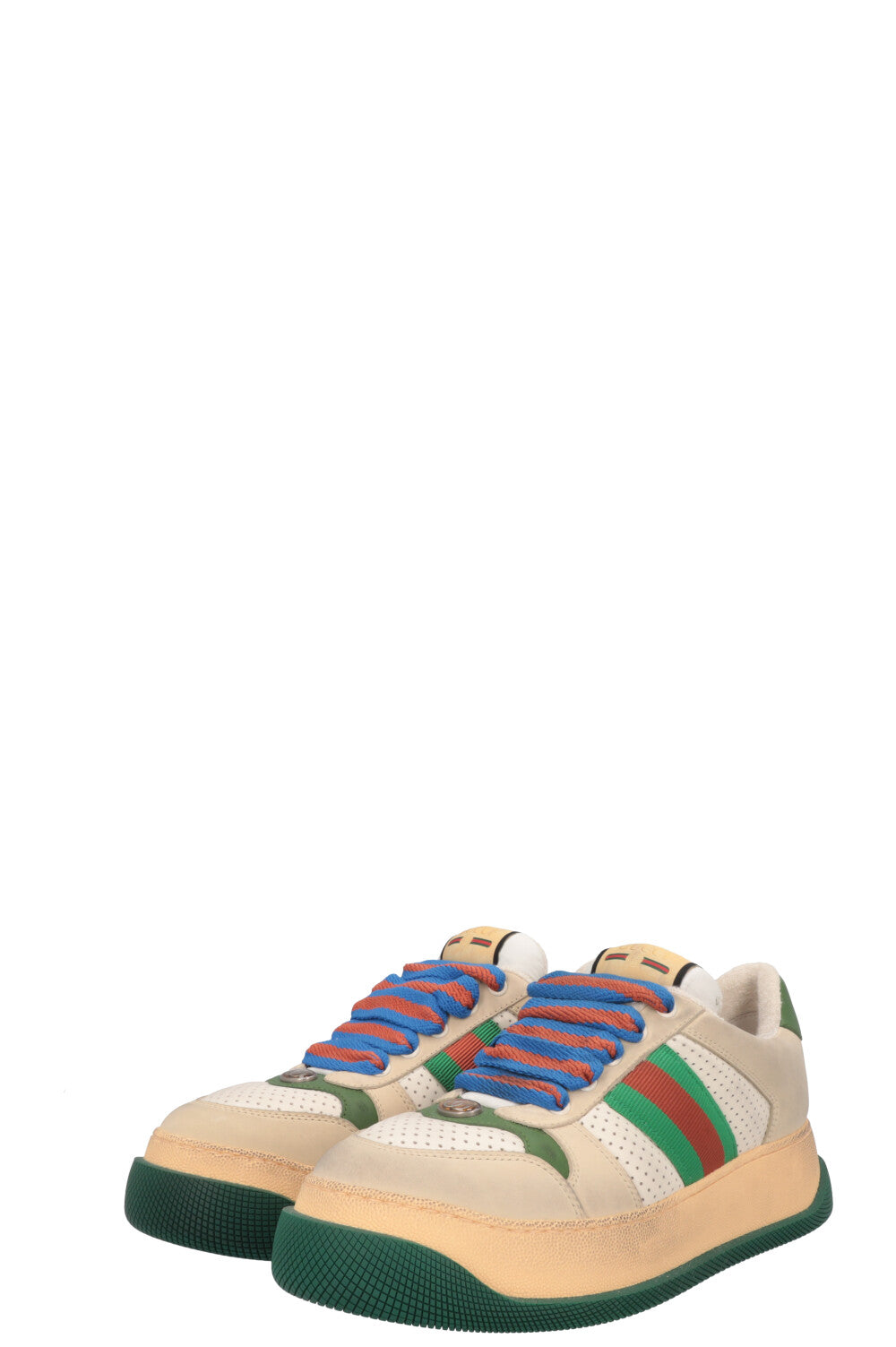 GUCCI GG Screener Sneakers Green Ivory