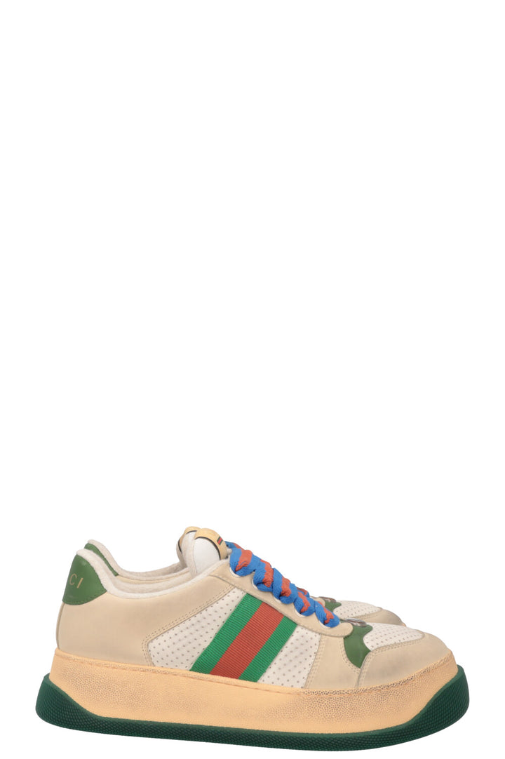 GUCCI GG Screener Sneakers Green Ivory