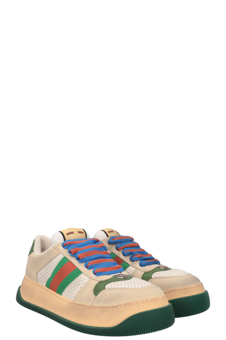 GUCCI GG Screener Sneakers Green Ivory