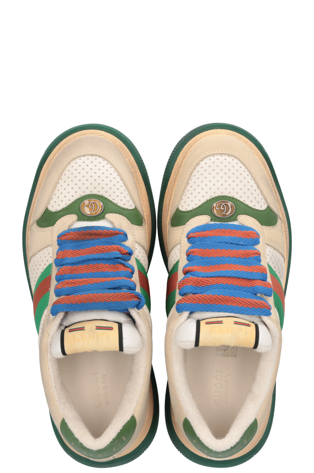GUCCI GG Screener Sneakers Green Ivory