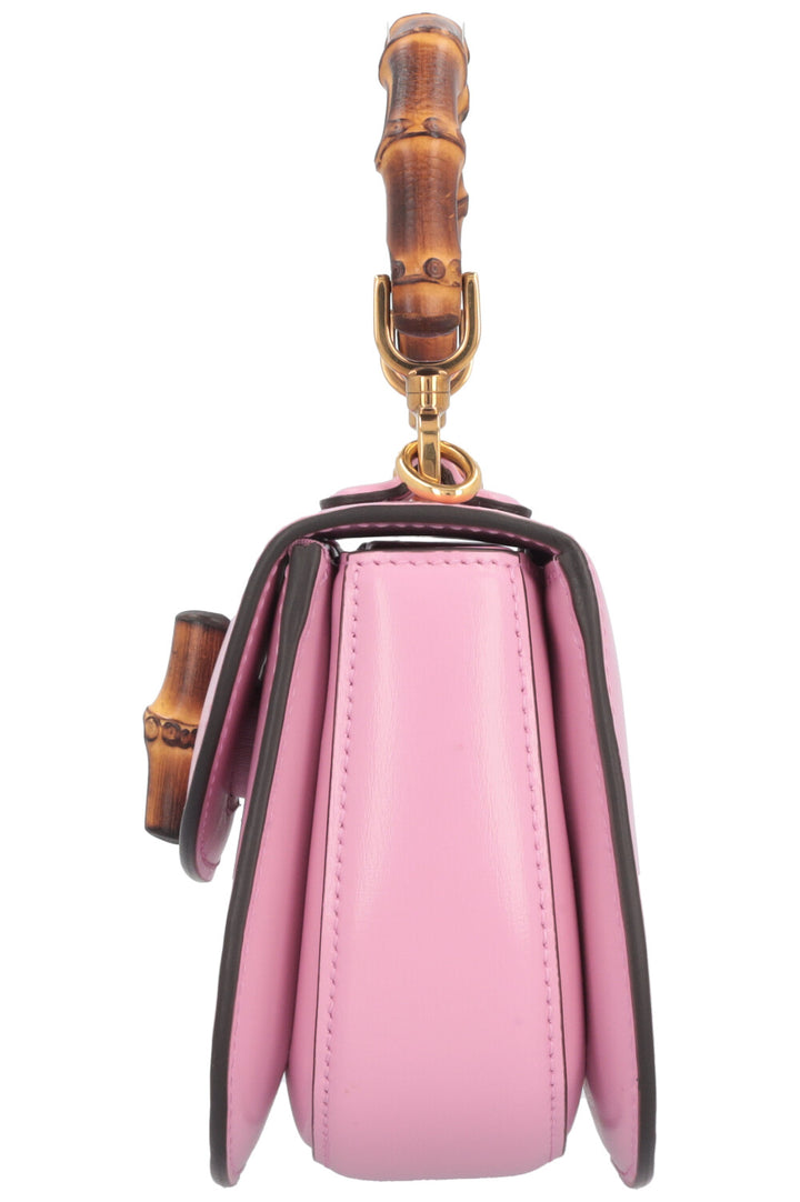 GUCCI 1947 Bamboo Mini Top Handle Bag Pink