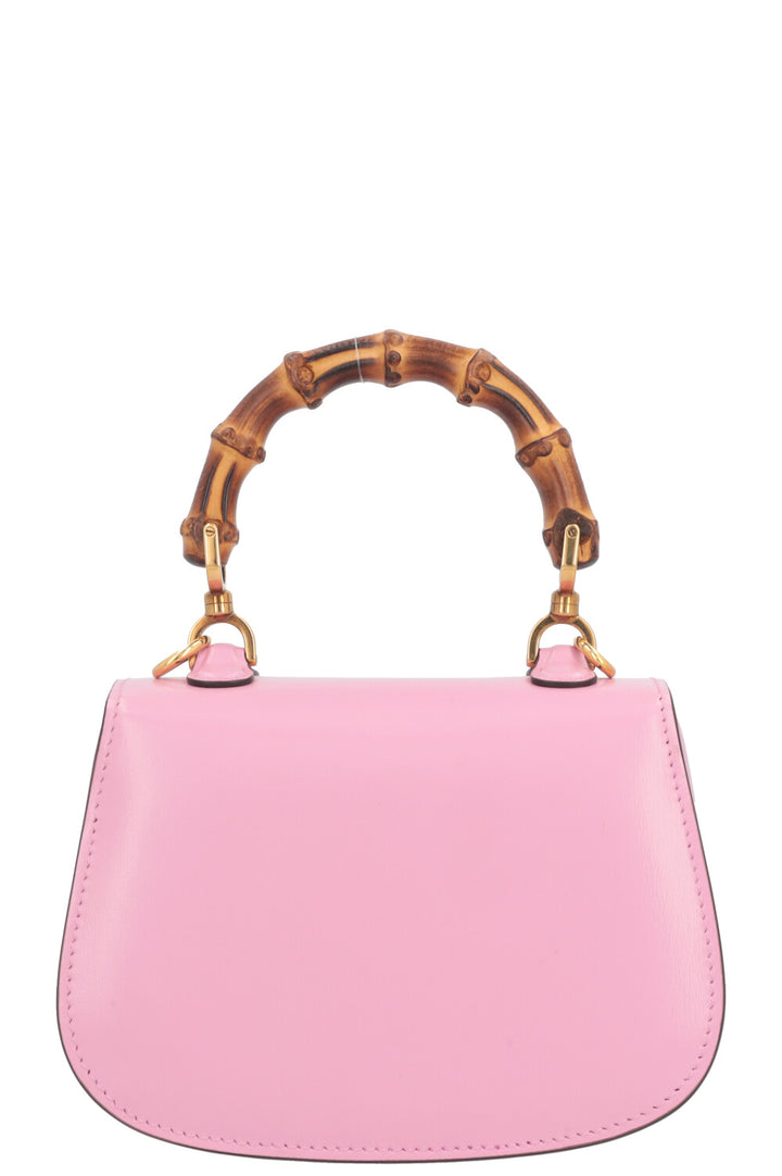 GUCCI 1947 Bamboo Mini Top Handle Bag Pink