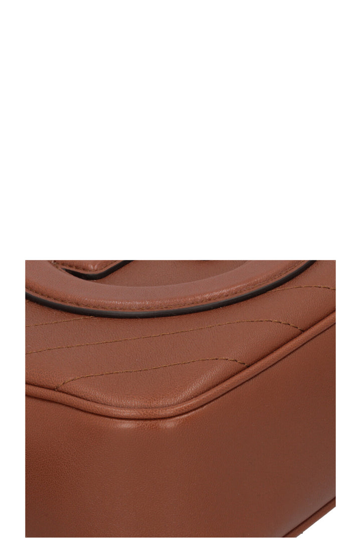 GUCCI Blondie Crossbody Bag Leather Brown