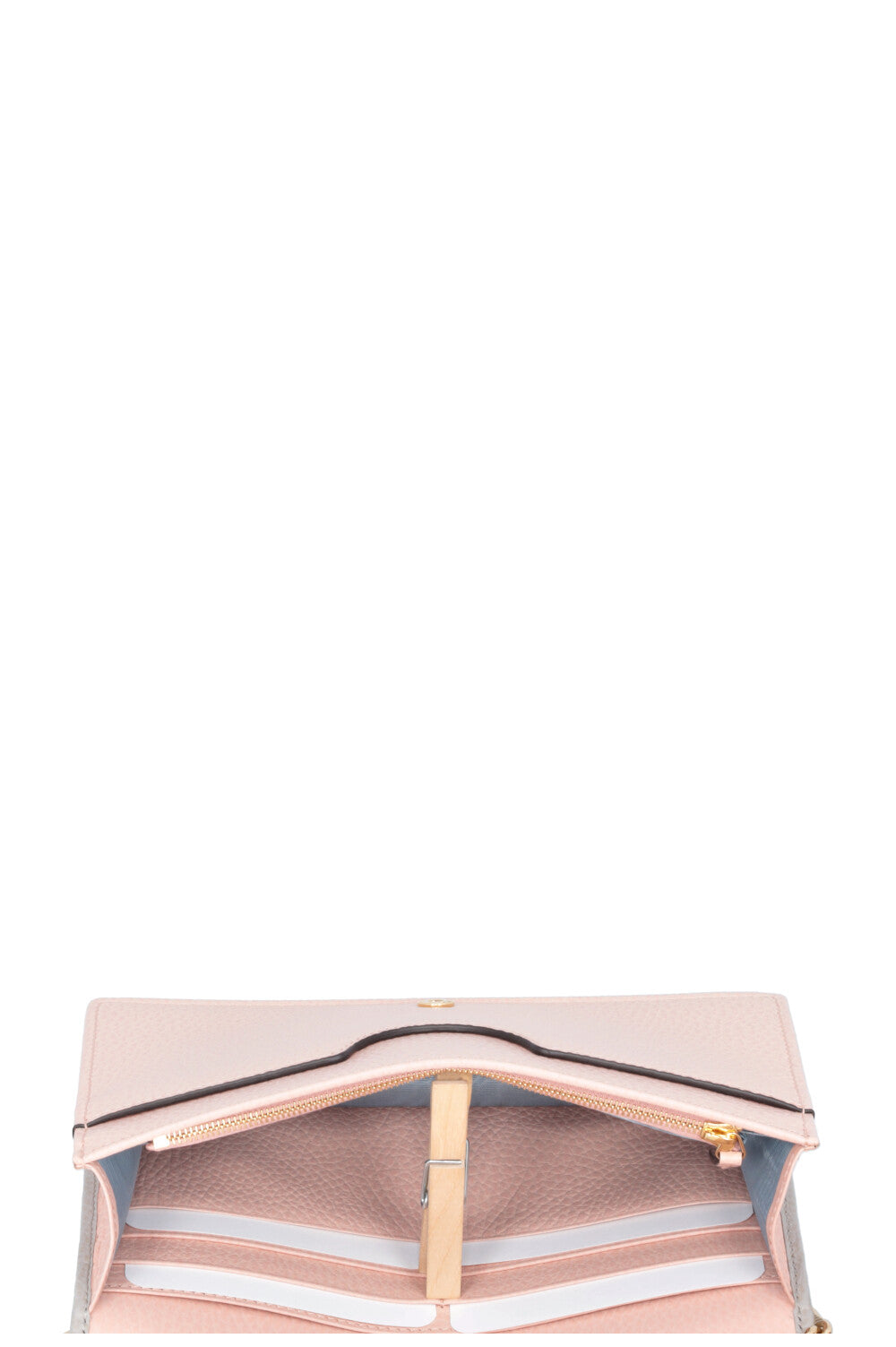 GUCCI Portefeuille chaîne Marmont gris rosé