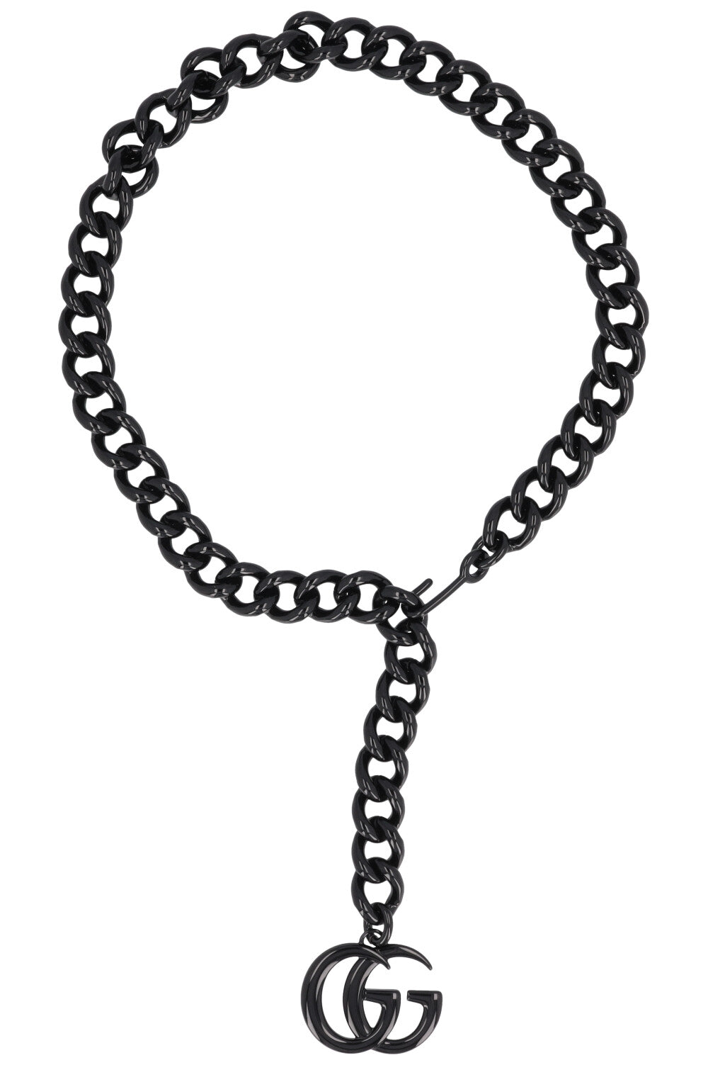 GUCCI All Black Chain Belt