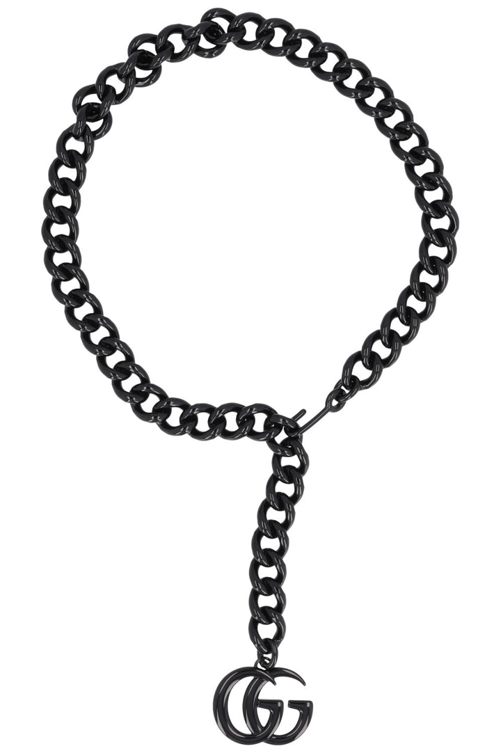 GUCCI All Black Chain Belt