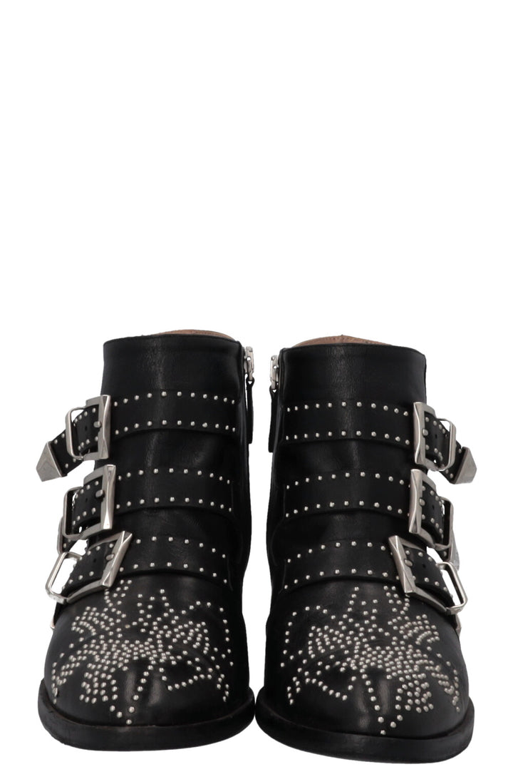 CHLOÉ Susanna Boots Black Silver