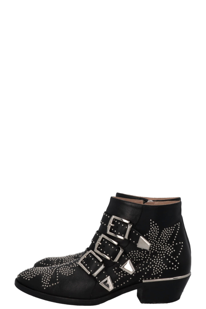 CHLOÉ Susanna Boots Black Silver