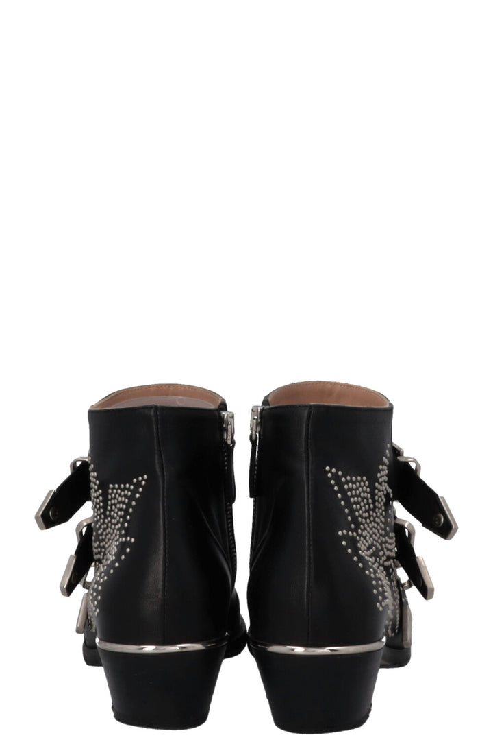 CHLOÉ Susanna Boots Black Silver