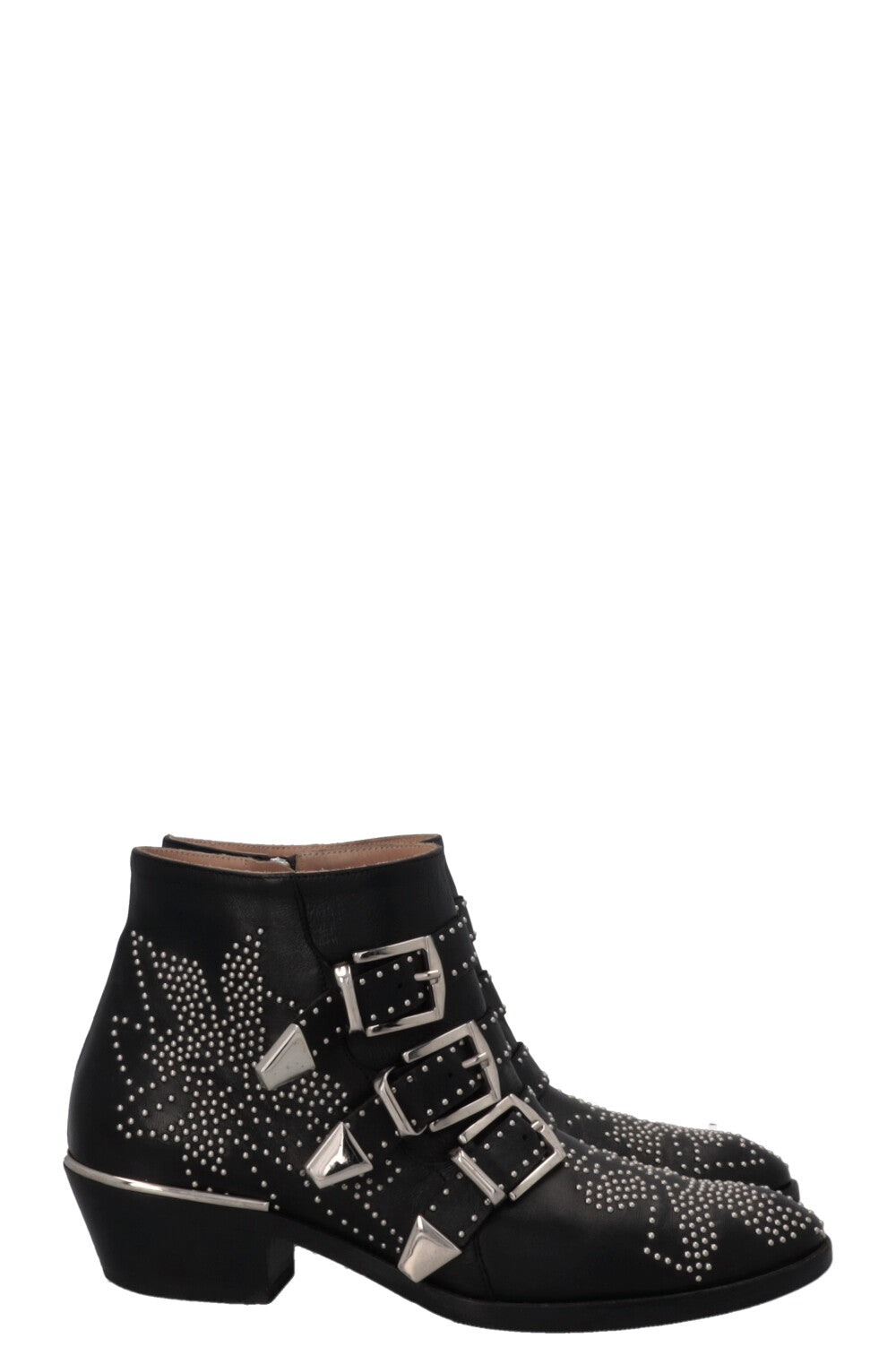 CHLOÉ Susanna Boots Black Silver