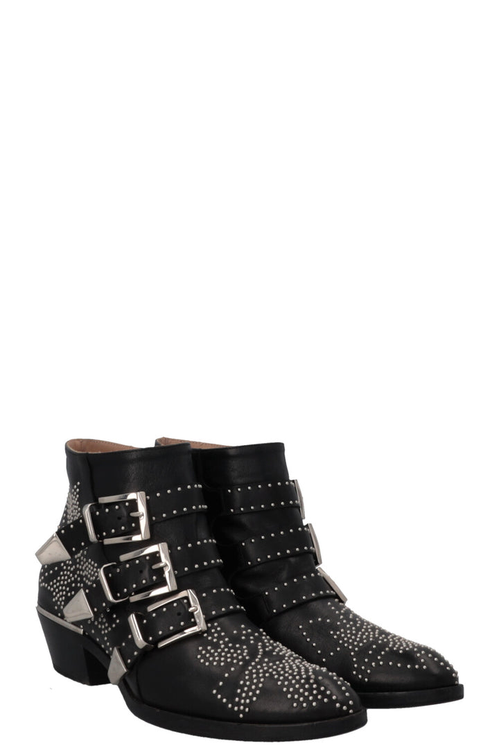 CHLOÉ Susanna Boots Black Silver