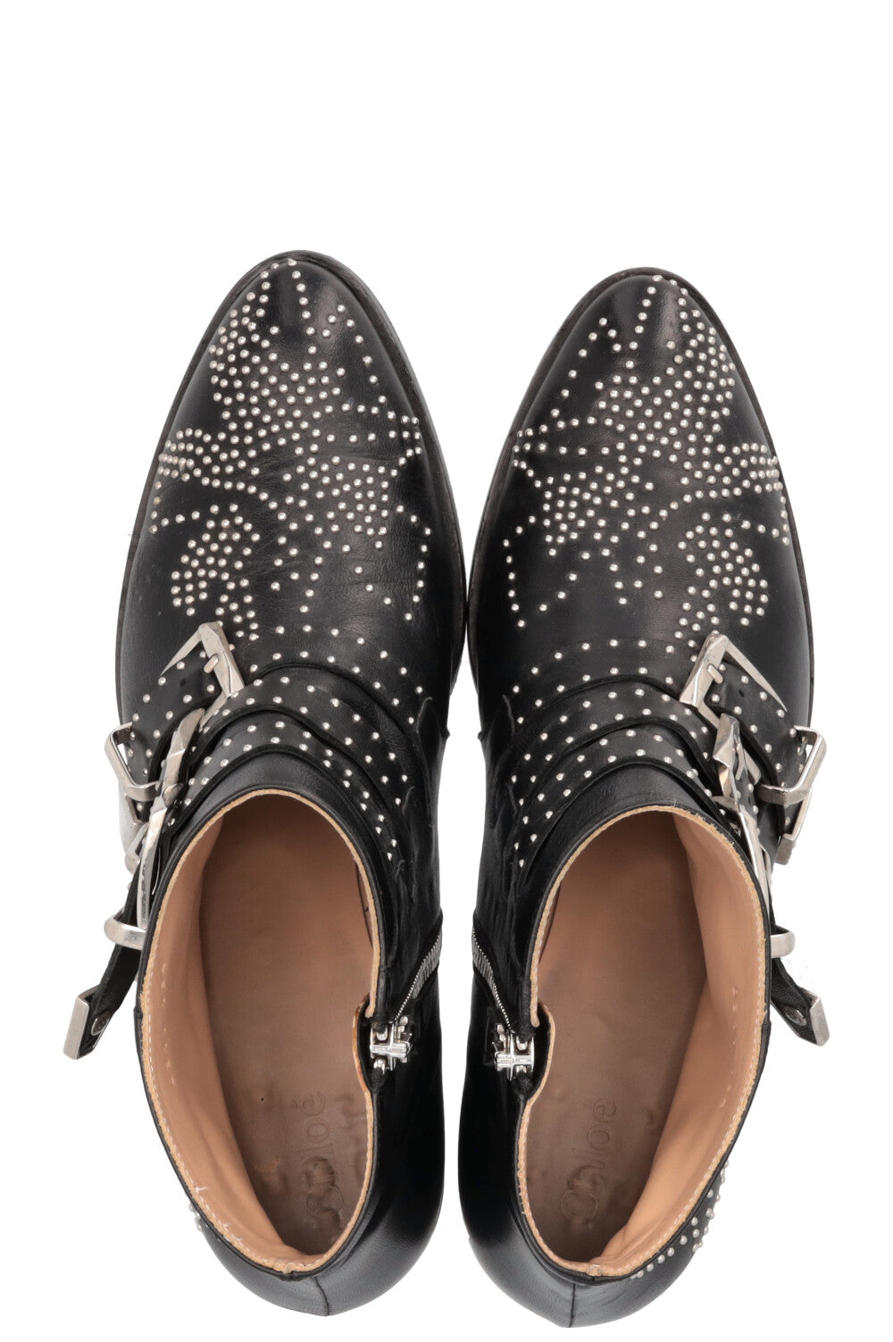 CHLOÉ Susanna Boots Black Silver