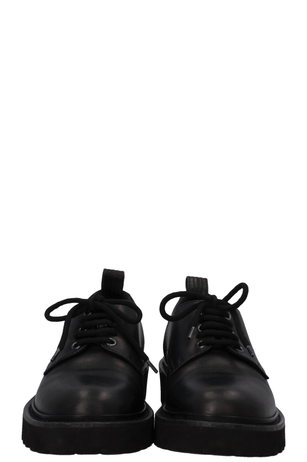 VALENTINO Lace Up Loafers Black