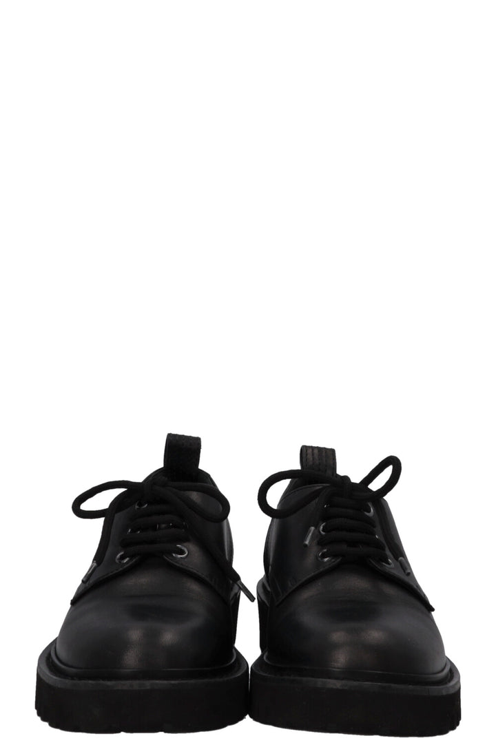 VALENTINO Lace Up Loafers Black