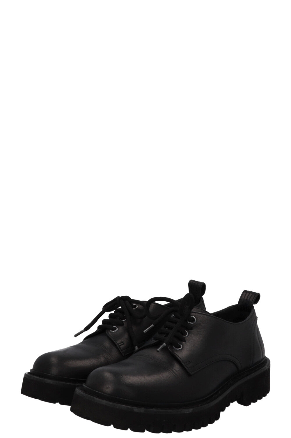 VALENTINO Lace Up Loafers Black