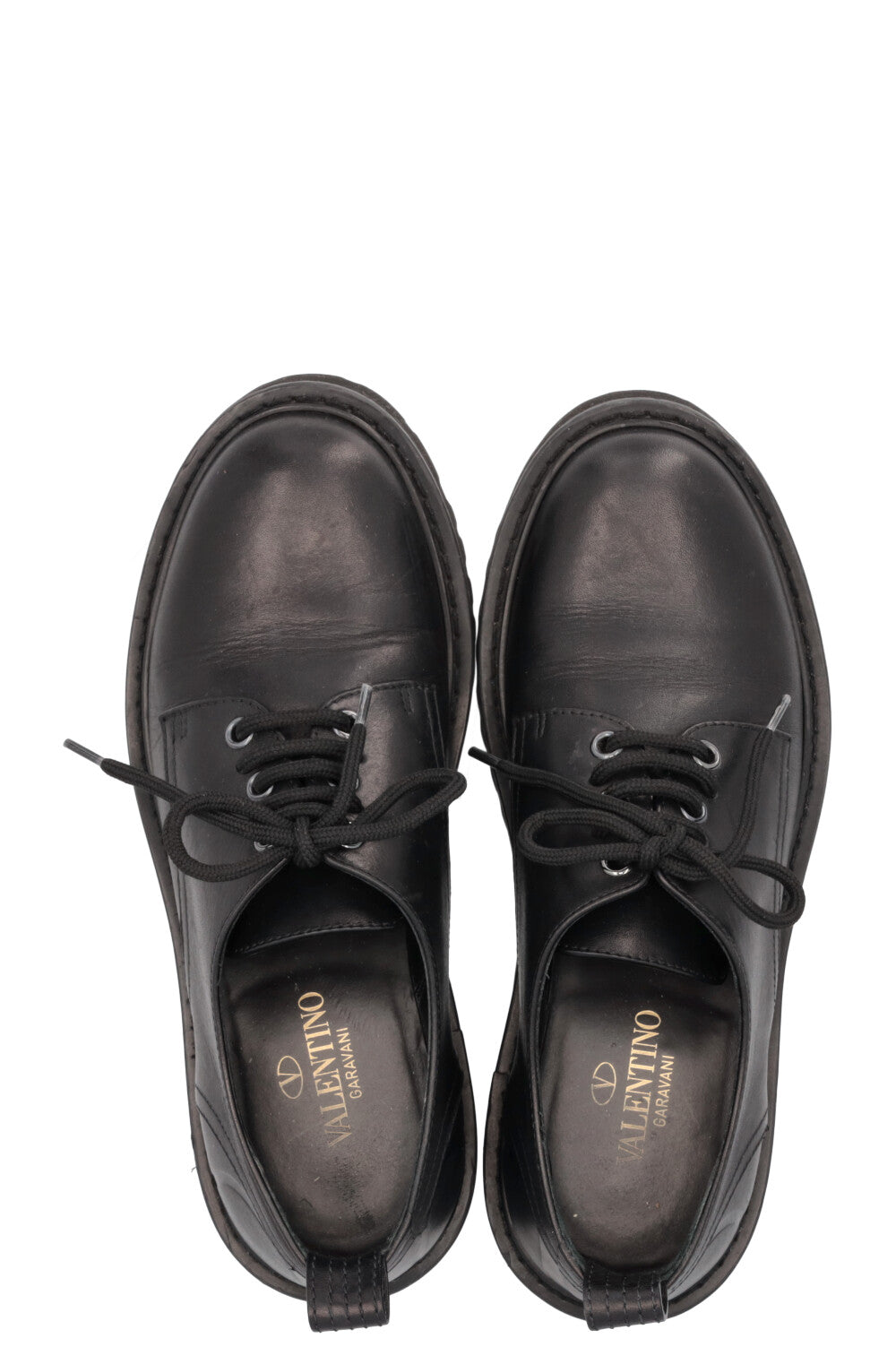 VALENTINO Lace Up Loafers Black