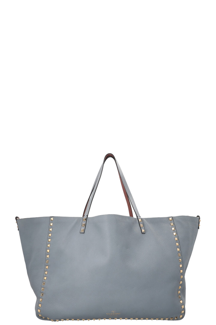 Sac Valentino Rockstud réversible rose-brun bleu