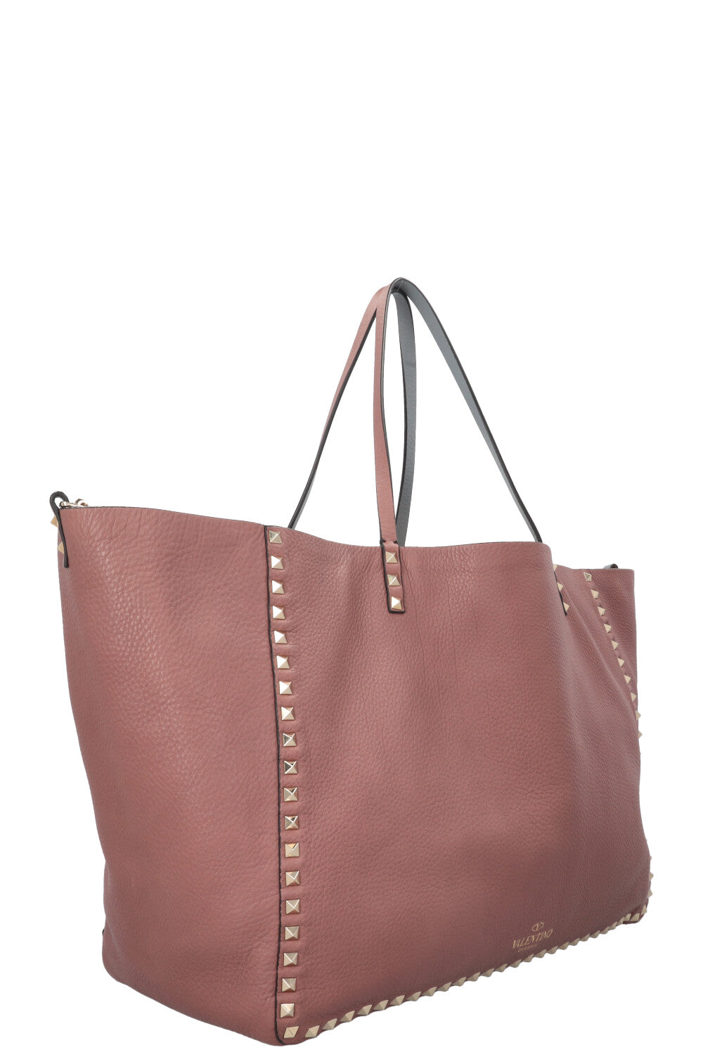 Sac Valentino Rockstud réversible rose-brun bleu