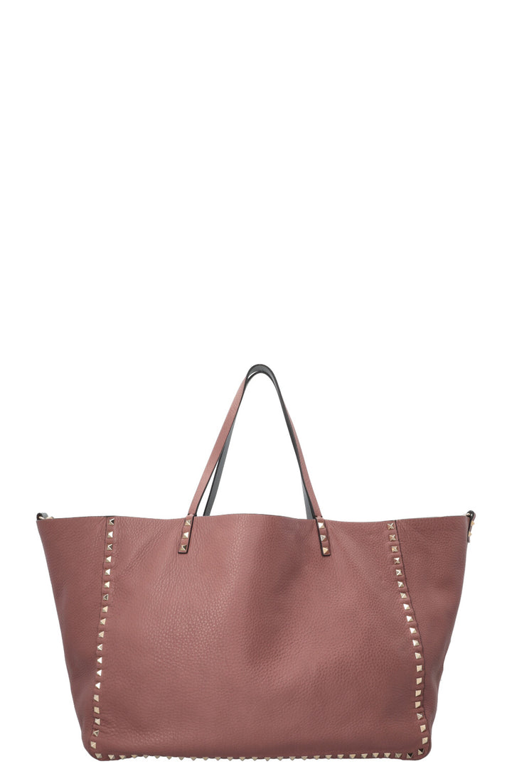 Sac Valentino Rockstud réversible rose-brun bleu