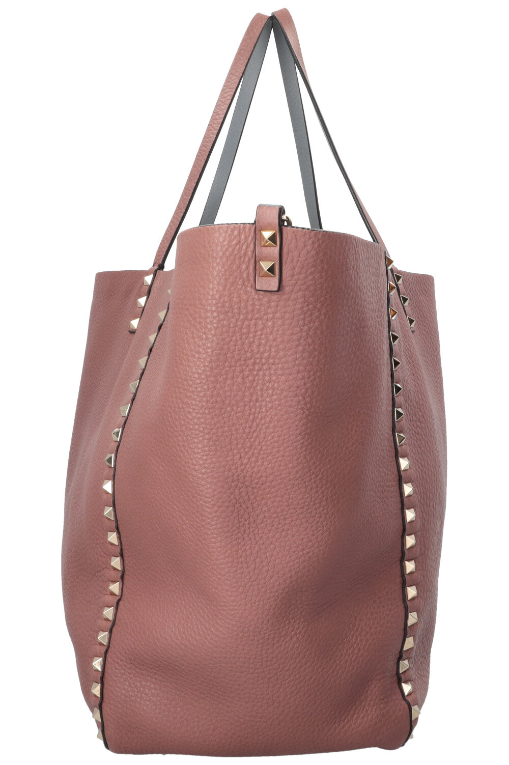Sac Valentino Rockstud réversible rose-brun bleu