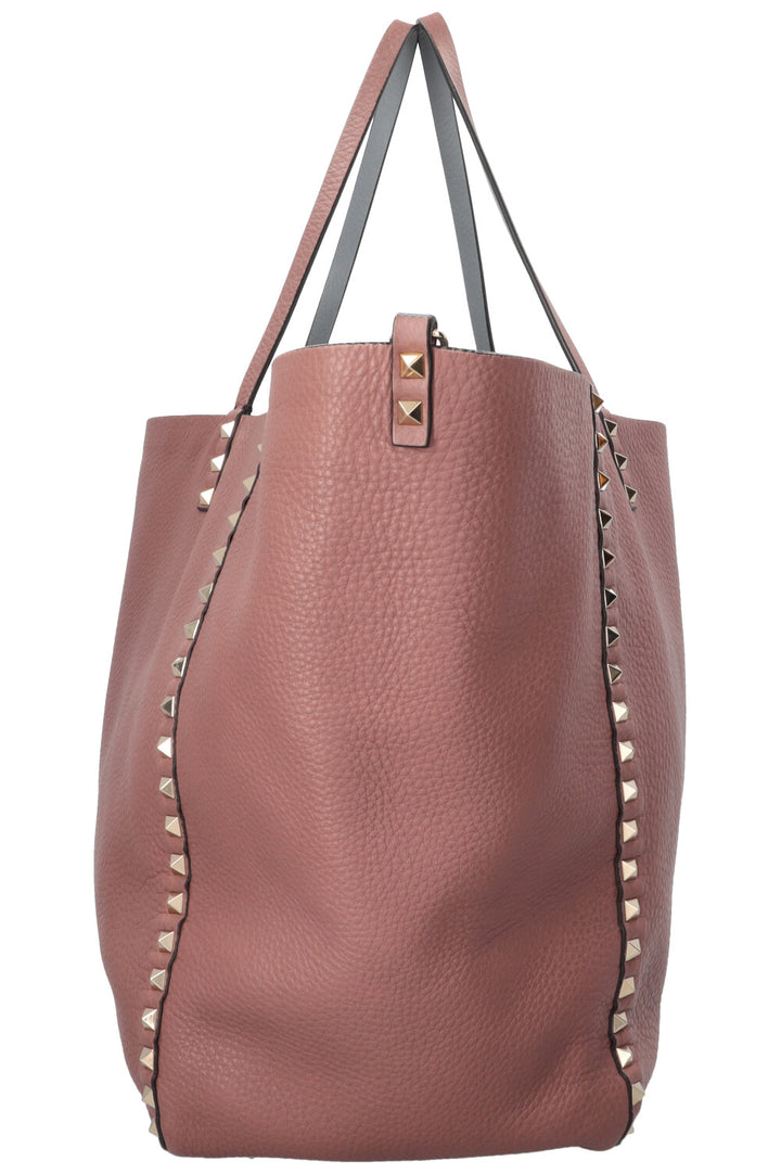 Sac Valentino Rockstud réversible rose-brun bleu