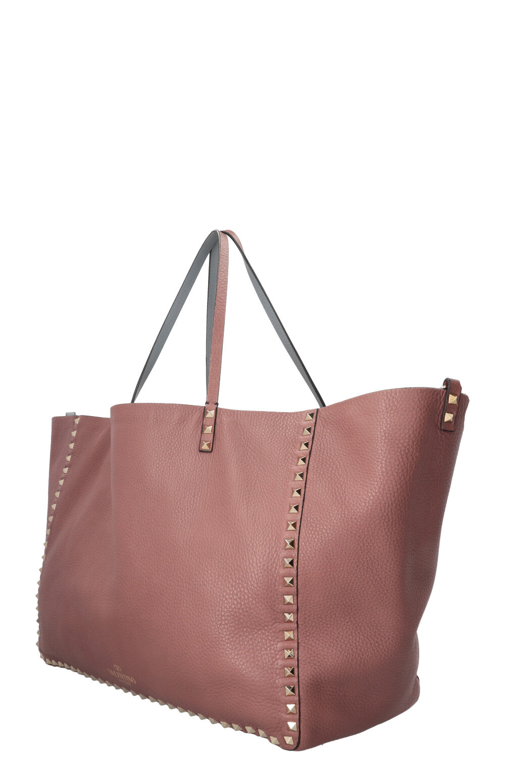 Sac Valentino Rockstud réversible rose-brun bleu