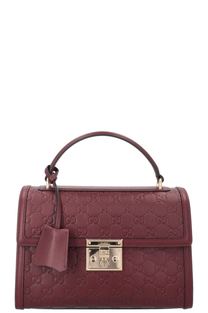 Sac GUCCI Padlock taille moyenne bordeaux