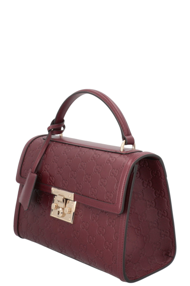 Sac GUCCI Padlock taille moyenne bordeaux