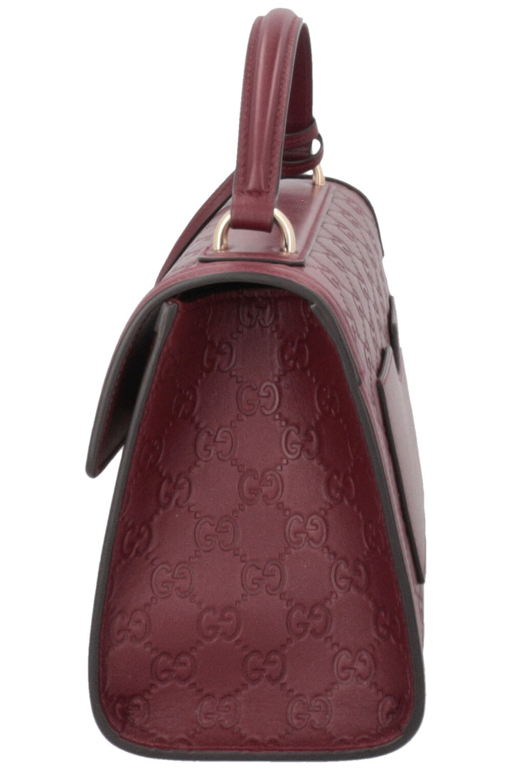 Sac GUCCI Padlock taille moyenne bordeaux