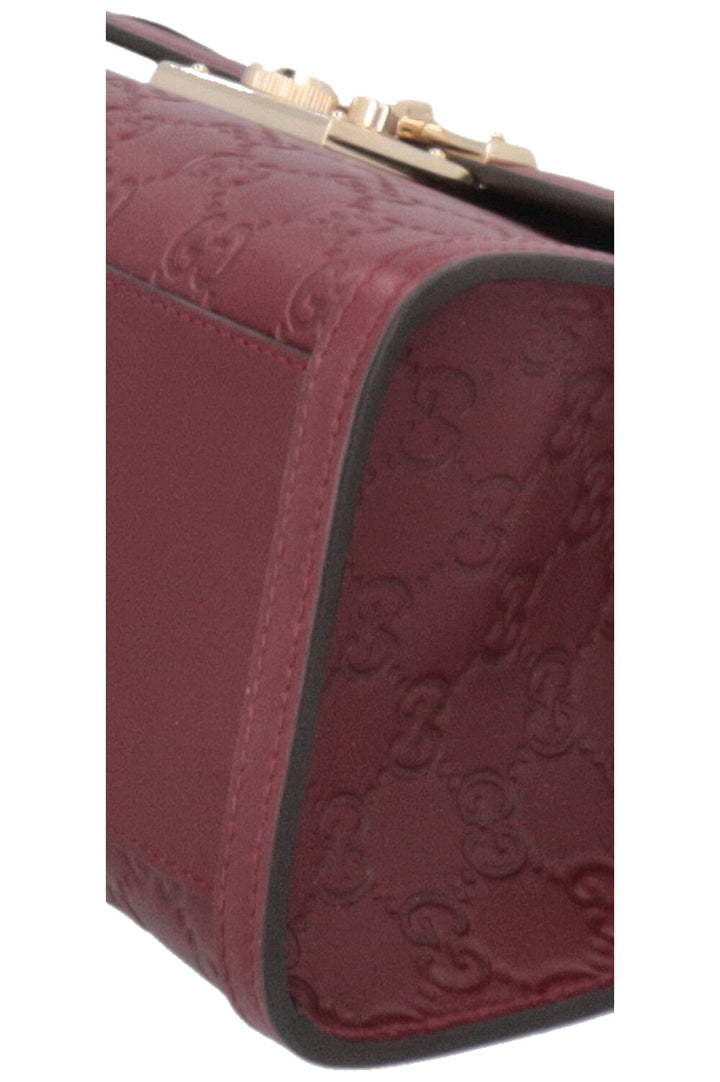 Sac GUCCI Padlock taille moyenne bordeaux