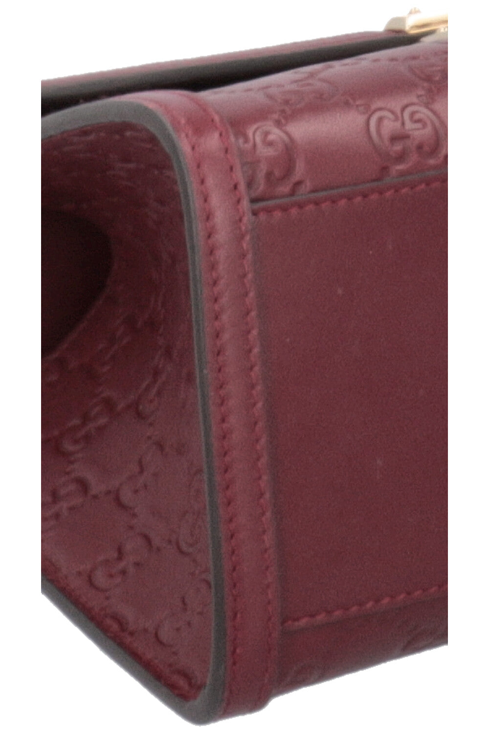 Sac GUCCI Padlock taille moyenne bordeaux