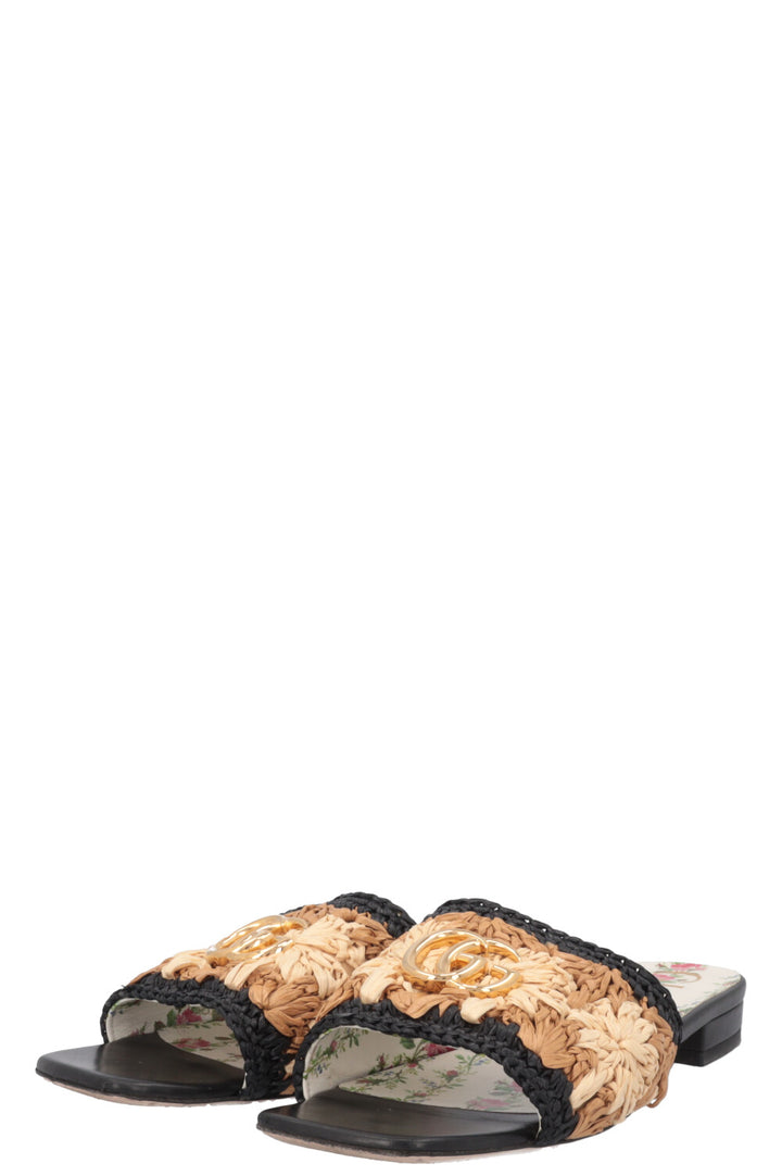 Ballerines GUCCI Marmont en raphia