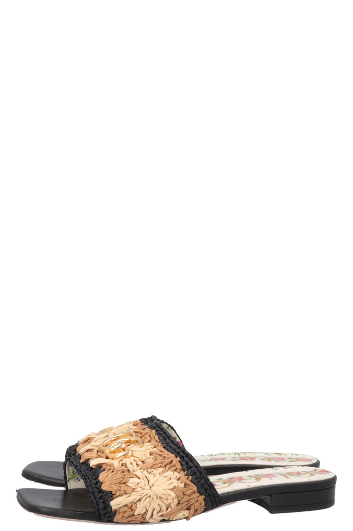 Ballerines GUCCI Marmont en raphia