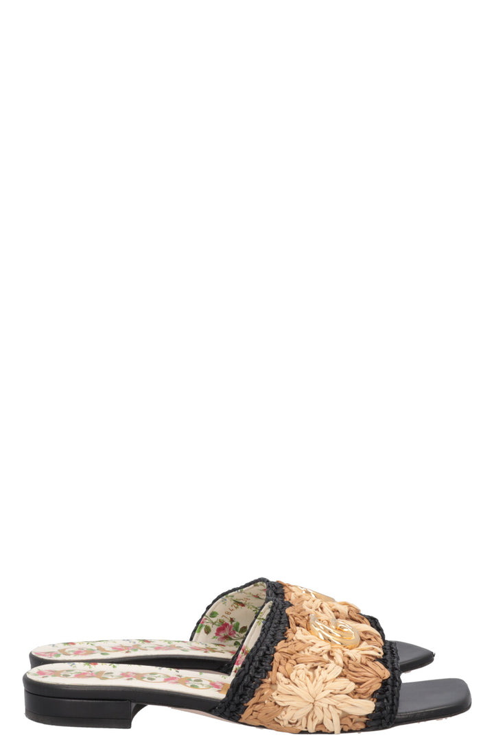Ballerines GUCCI Marmont en raphia