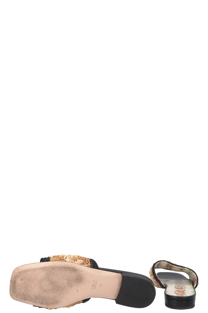 Ballerines GUCCI Marmont en raphia
