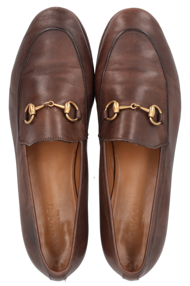 GUCCI Jordaan Flats Brown