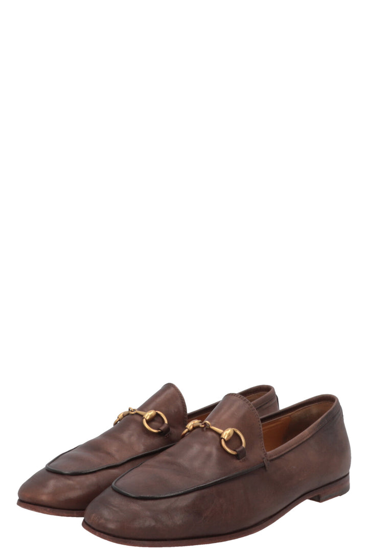 GUCCI Jordaan Flats Brown