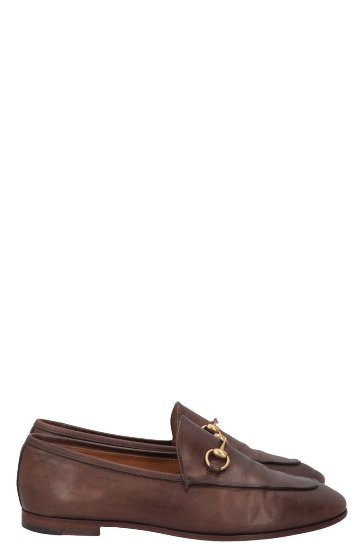 GUCCI Jordaan Flats Brown