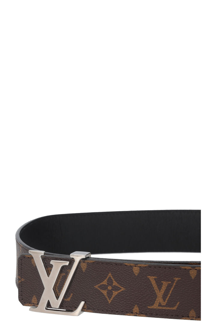 LOUIS VUITTON Reversible Initiales 40 Belt MNG Black