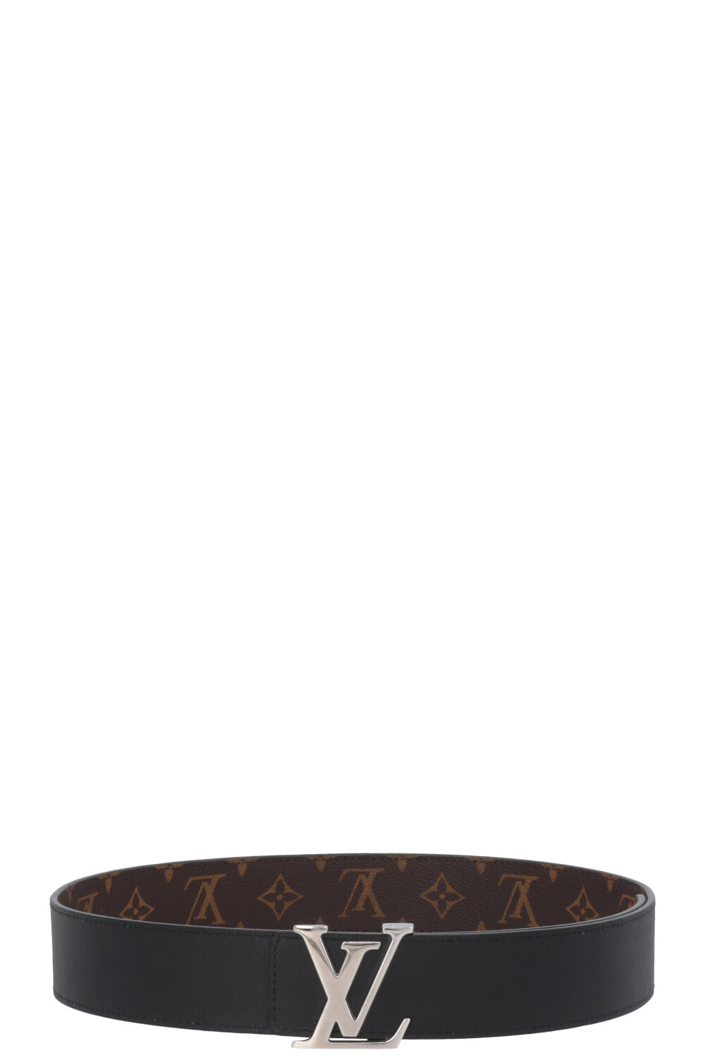 LOUIS VUITTON Reversible Initiales 40 Belt MNG Black
