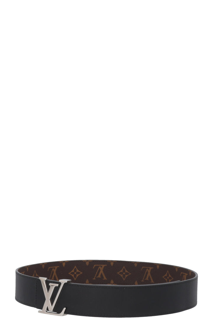 LOUIS VUITTON Reversible Initiales 40 Belt MNG Black