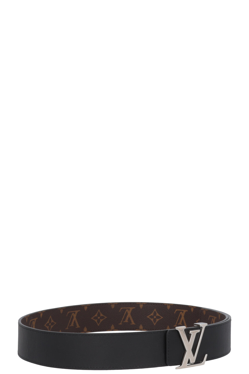 LOUIS VUITTON Reversible Initiales 40 Belt MNG Black