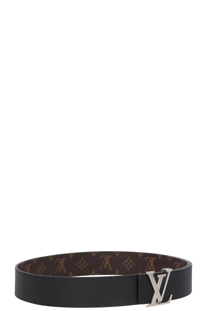 LOUIS VUITTON Reversible Initiales 40 Belt MNG Black