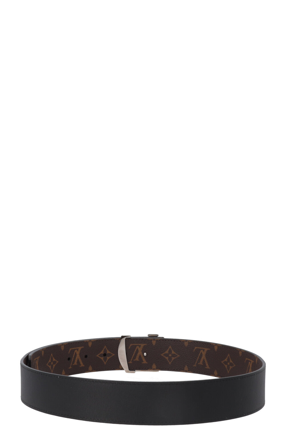 LOUIS VUITTON Reversible Initiales 40 Belt MNG Black