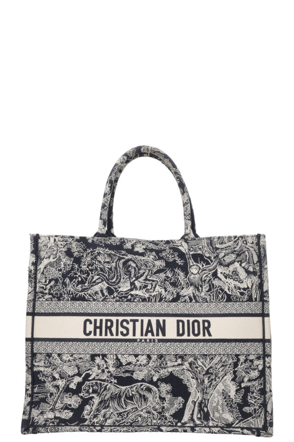 CHRISTIAN DIOR Book Tote Toile de Jouy Grand