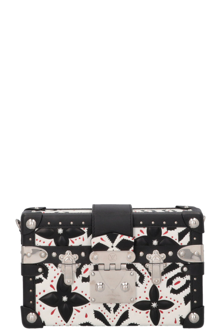 LOUIS VUITTON Petite Malle Trunk Bandoulière Noir et Blanc