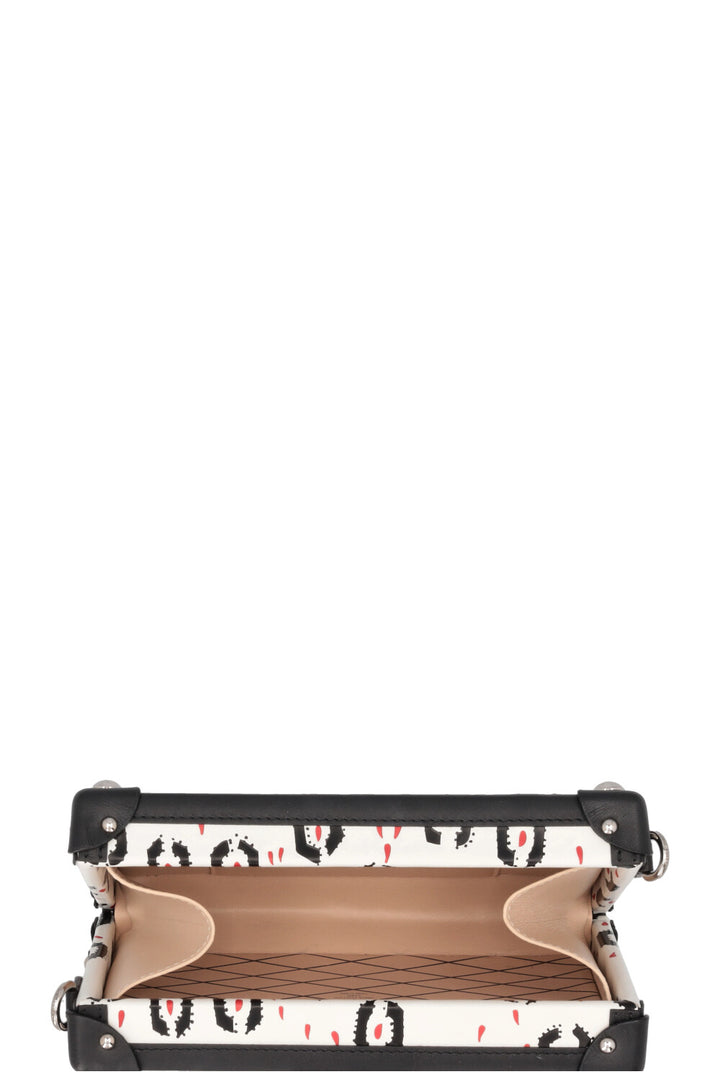 LOUIS VUITTON Petite Malle Trunk Bandoulière Noir et Blanc