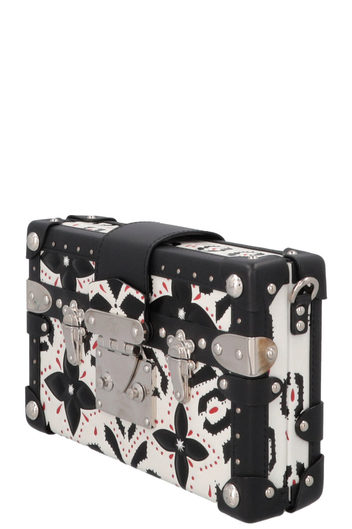 LOUIS VUITTON Petite Malle Trunk Bandoulière Noir et Blanc